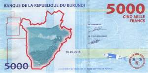 Burundi p53a 5000 Francs 2015